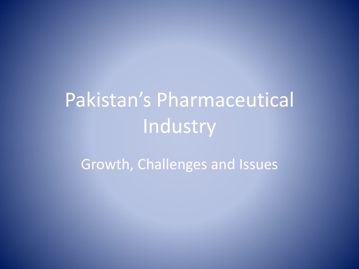 pakistan s pharmaceutical industry