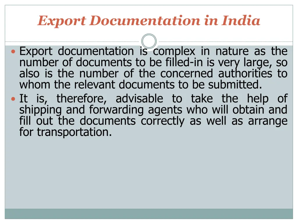 export documentation in india 1