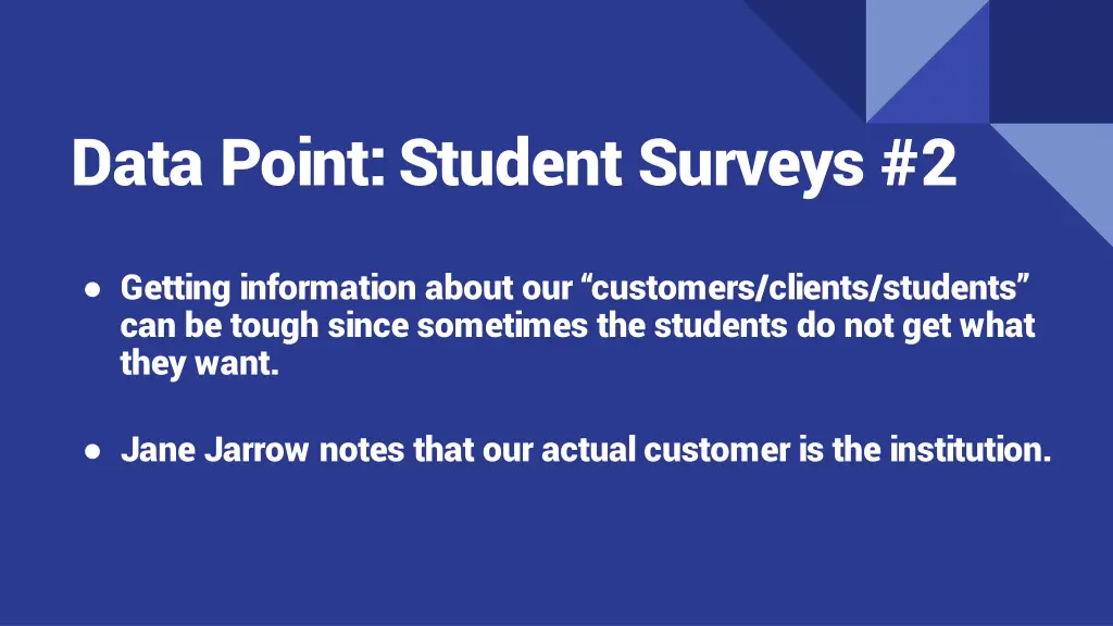 data point student surveys 2