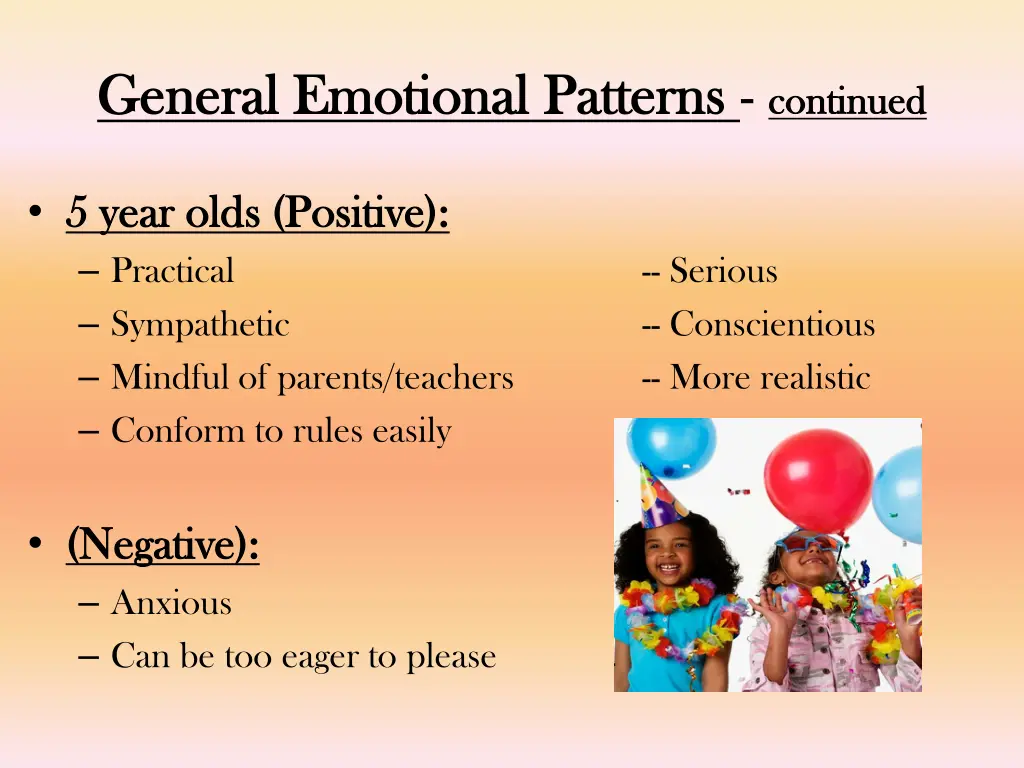 general emotional patterns general emotional 1