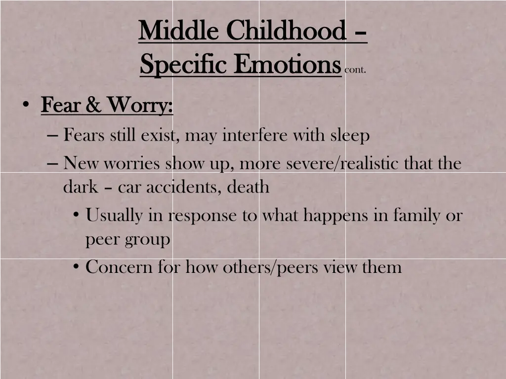 middle childhood middle childhood specific 1