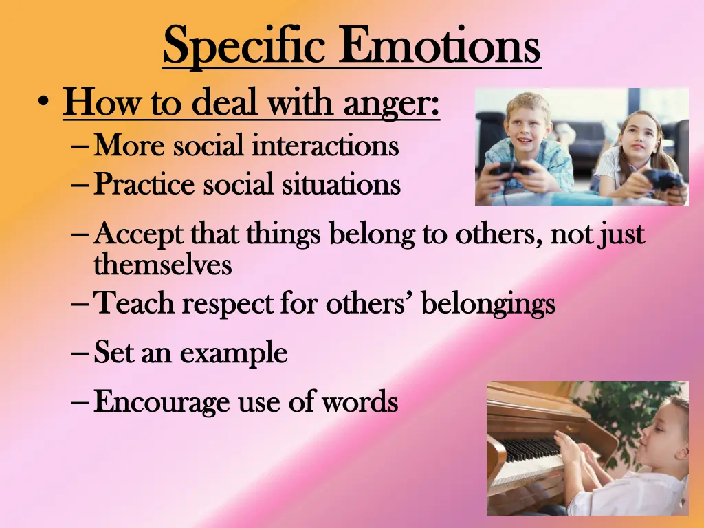 specific emotions specific emotions how to deal