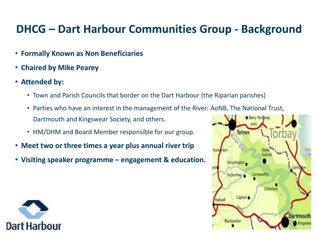 dhcg dart harbour communities group background