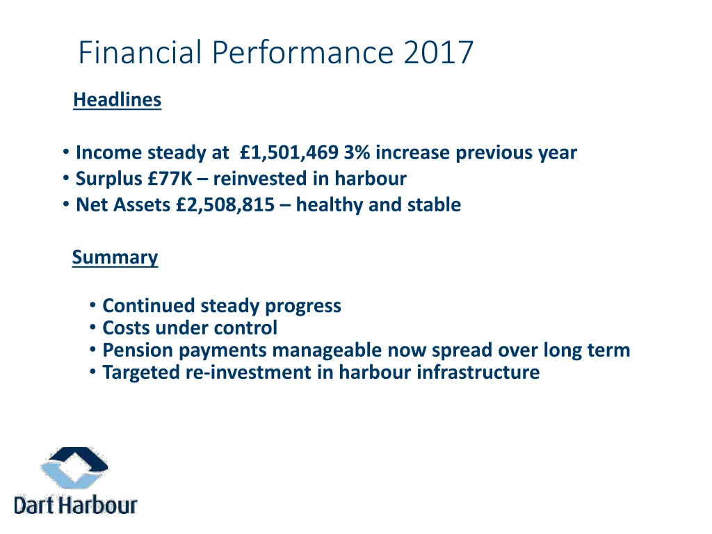 financial performance 2017