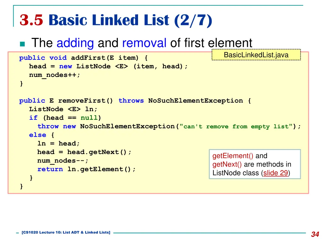 3 5 basic linked list 2 7