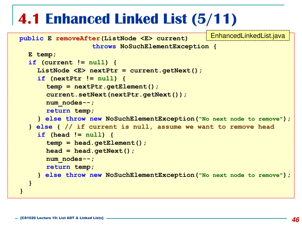 4 1 enhanced linked list 5 11