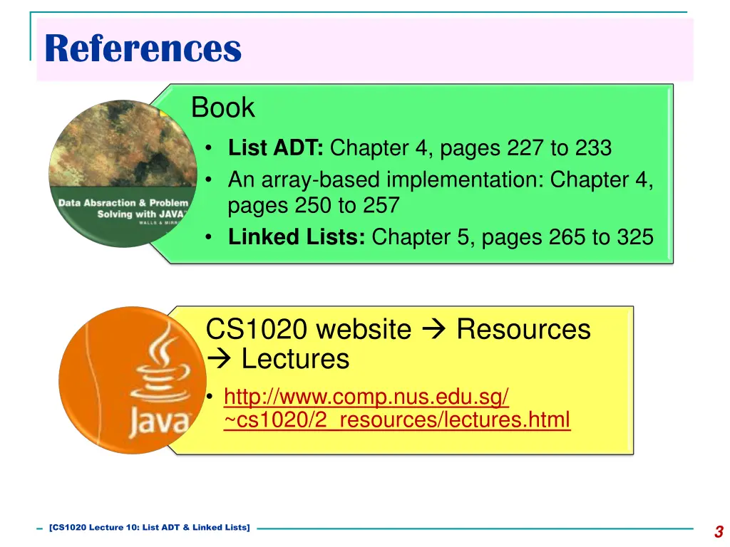 references