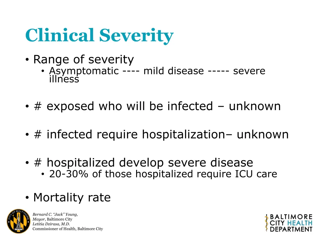 clinical severity