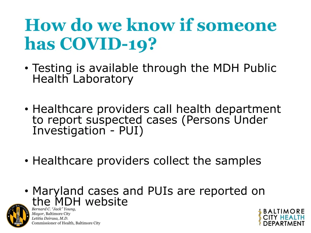 how do we know if someone has covid 19