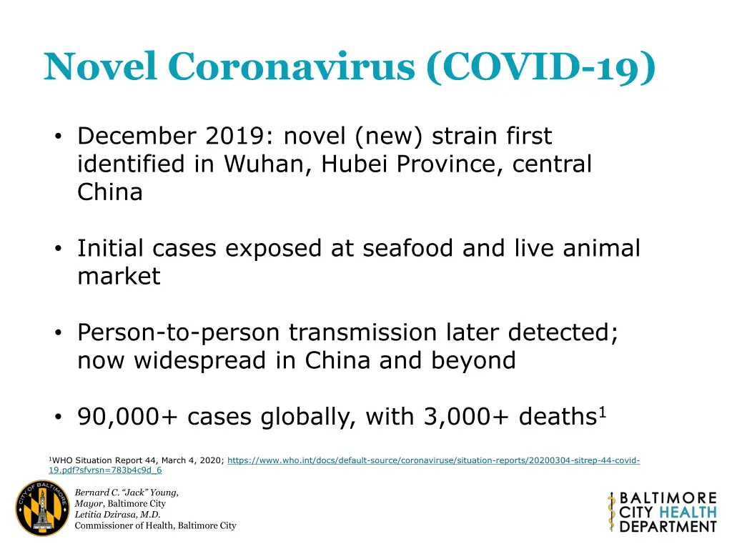 novel coronavirus covid 19