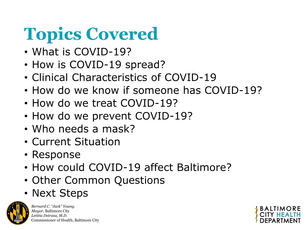 topics covered what is covid 19 how is covid