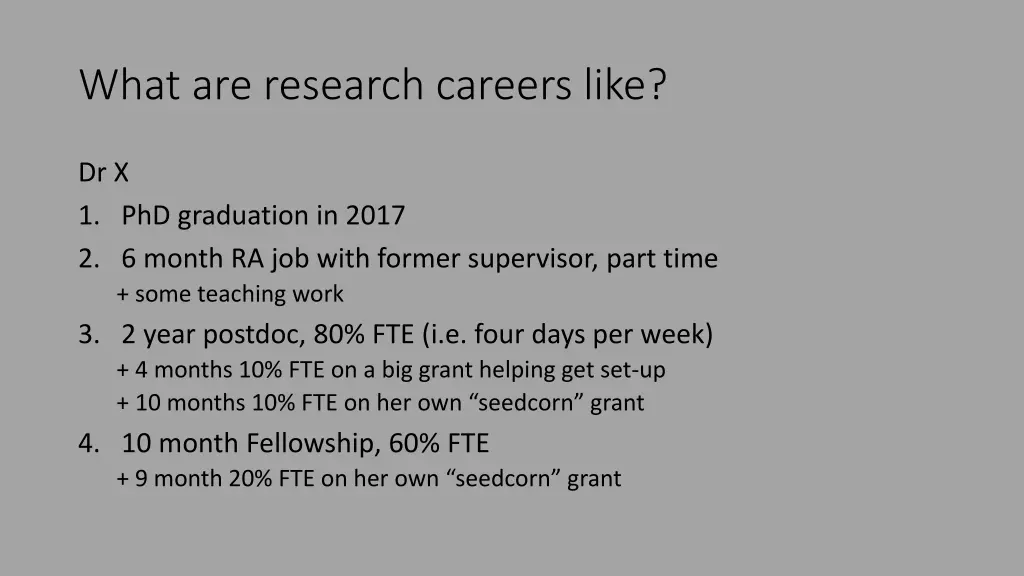 what are research careers like 1