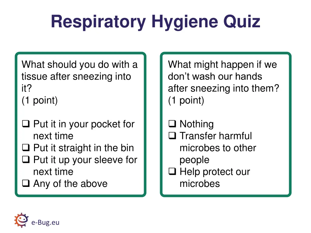 respiratory hygiene quiz 2