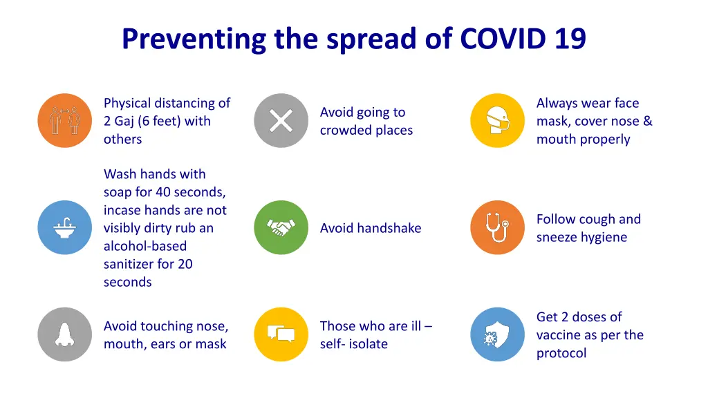 preventing the spread of covid 19