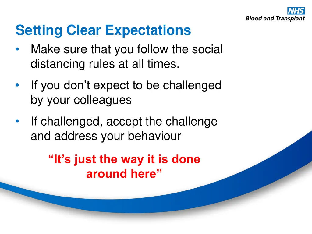 setting clear expectations make sure that