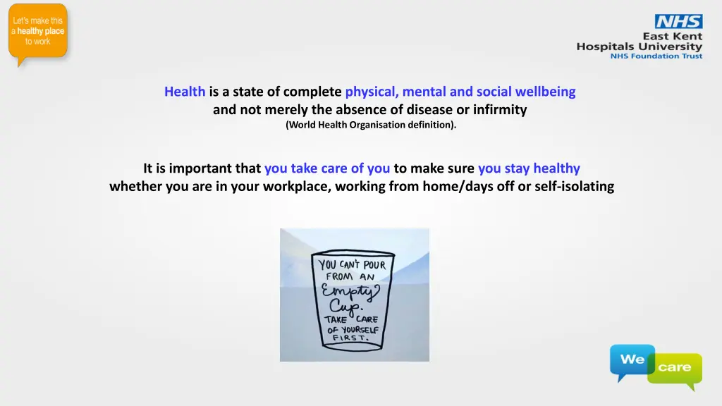 health is a state of complete physical mental