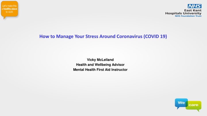 how to manage your stress around coronavirus