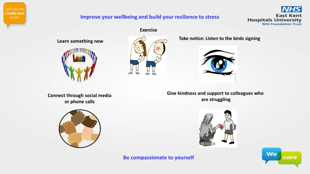 improve your wellbeing and build your resilience