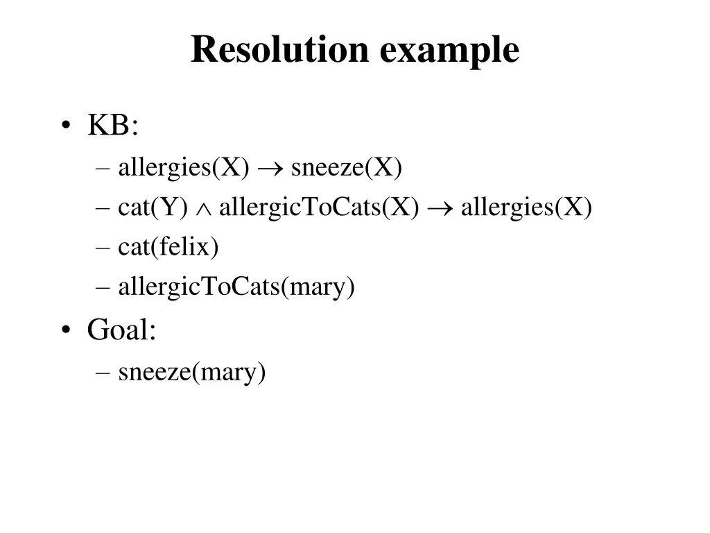 resolution example