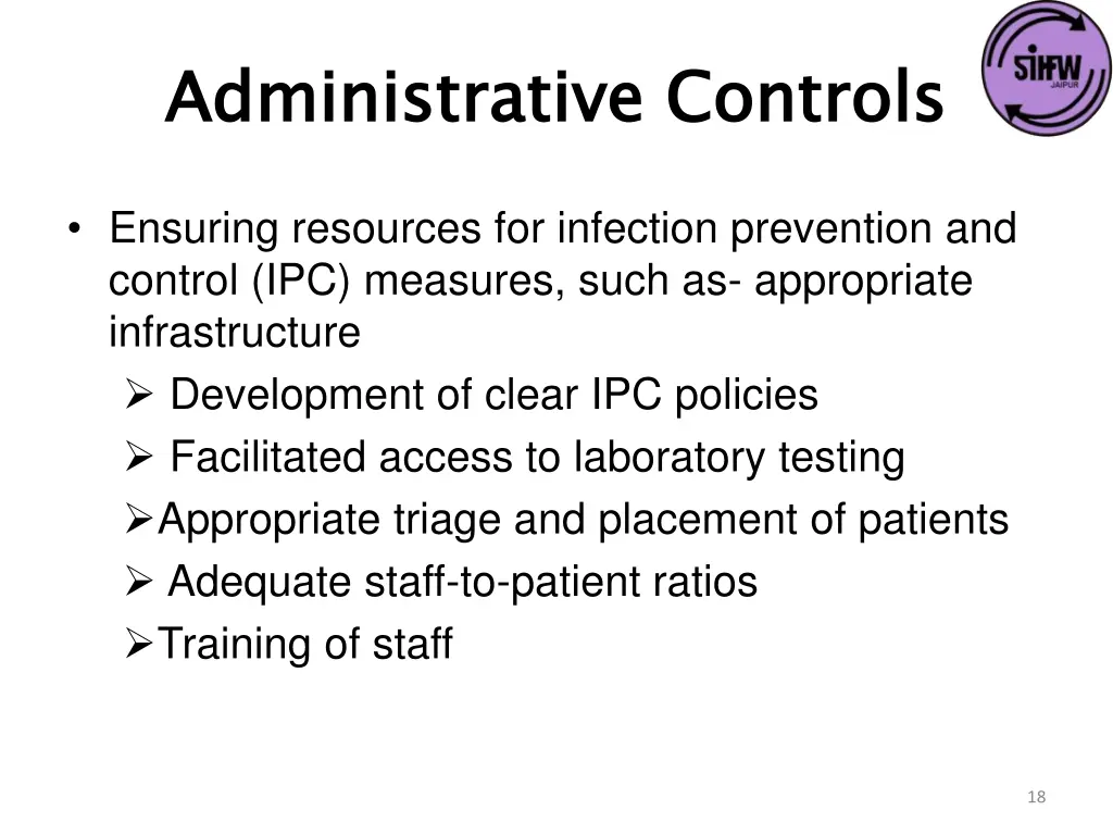 administrative controls