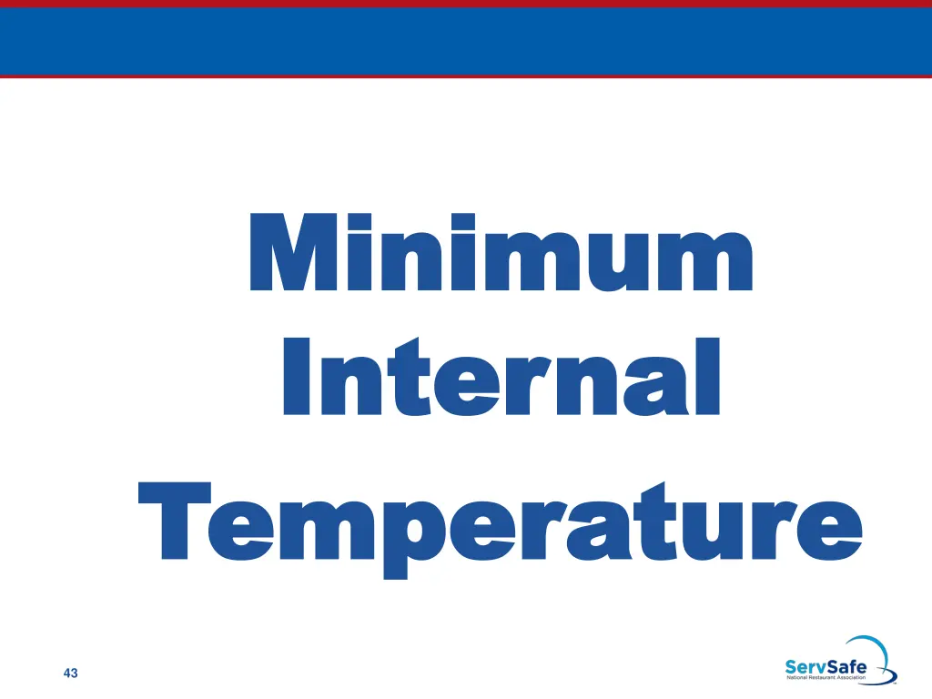 minimum minimum internal internal temperature