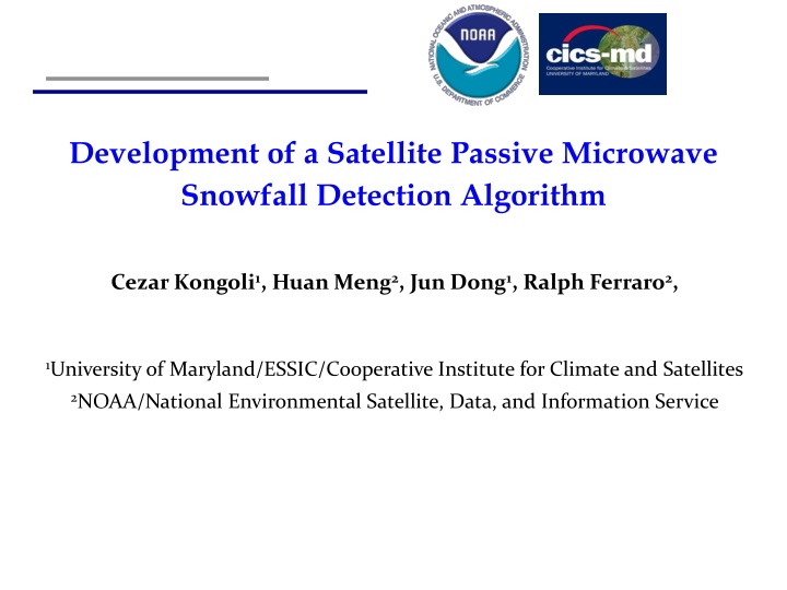 development of a satellite passive microwave