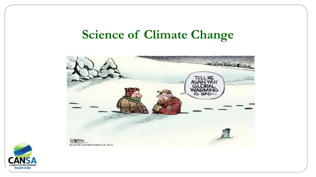 science of climate change