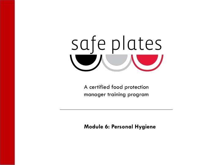 a certified food protection manager training