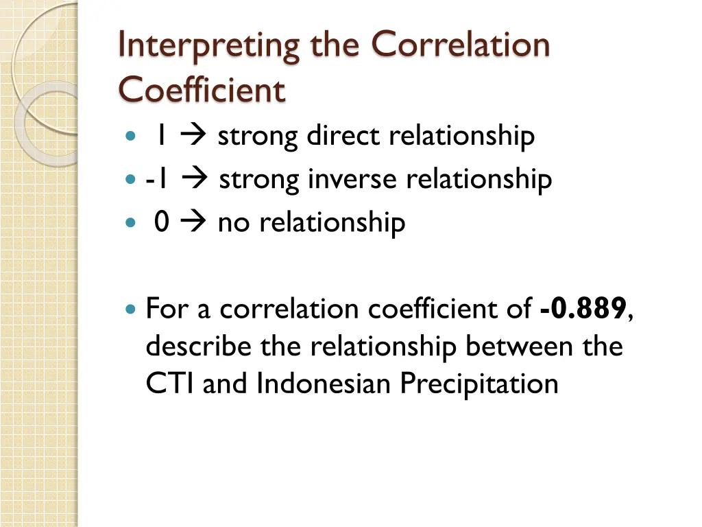 interpreting the correlation coefficient 1 strong