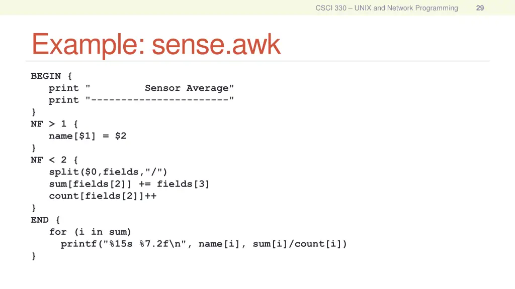 csci 330 unix and network programming 28