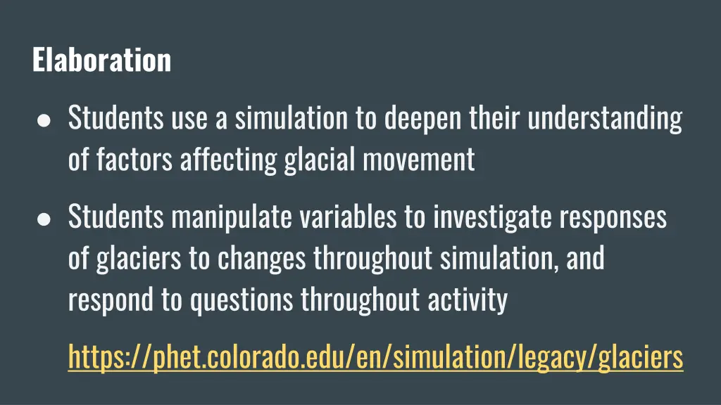 elaboration students use a simulation to deepen