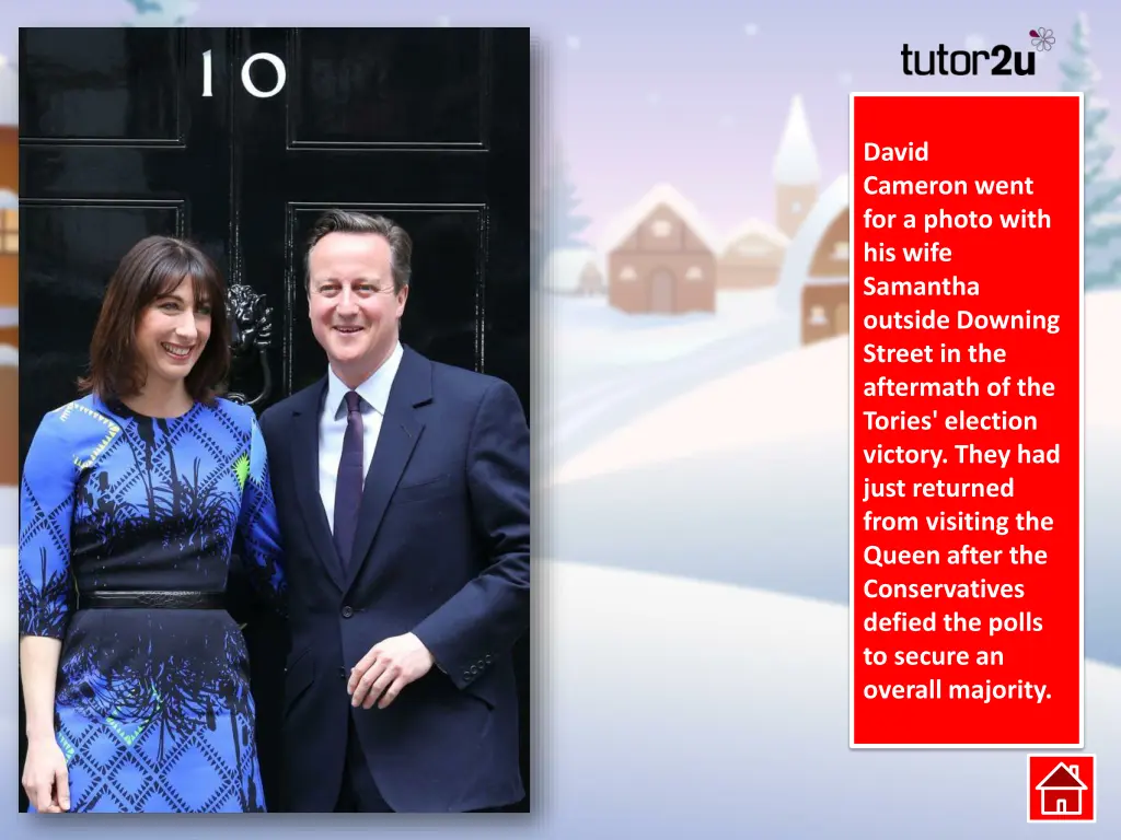 david cameron went for a photo with his wife