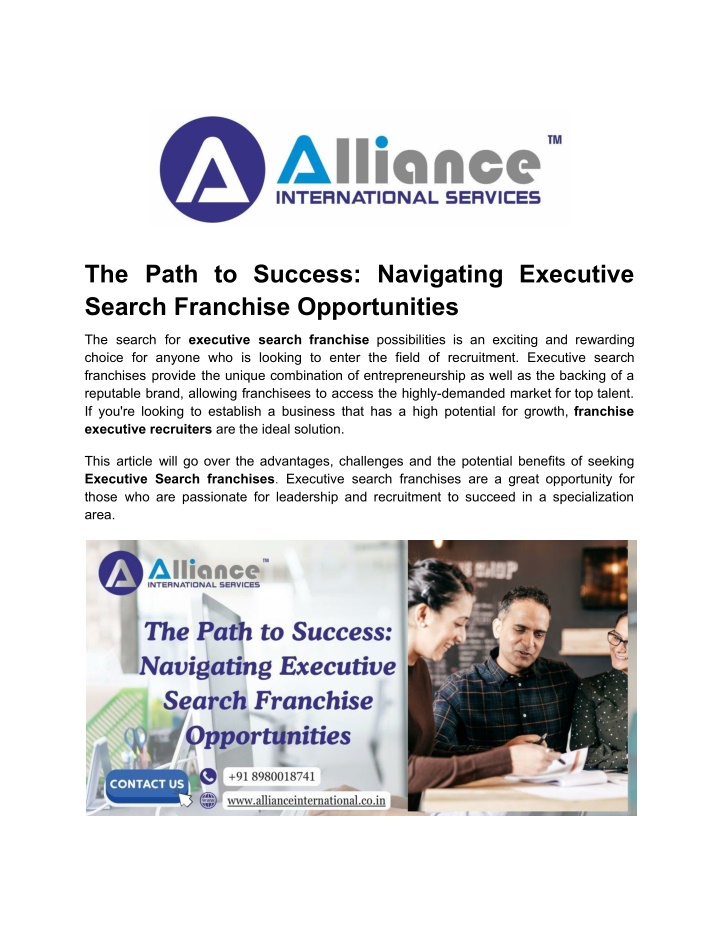 the path to success navigating executive search