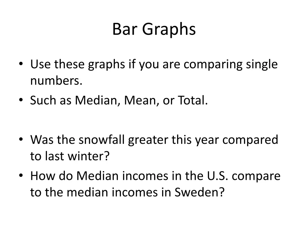 bar graphs