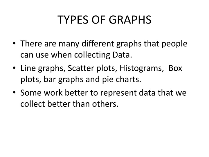 types of graphs