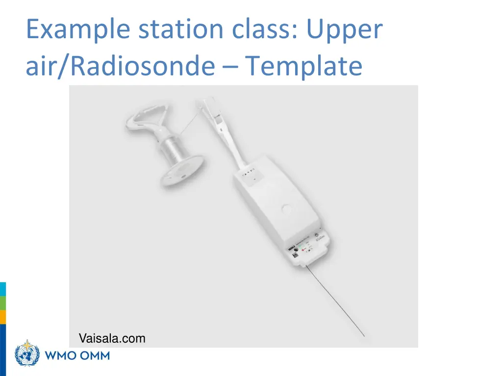 example station class upper air radiosonde