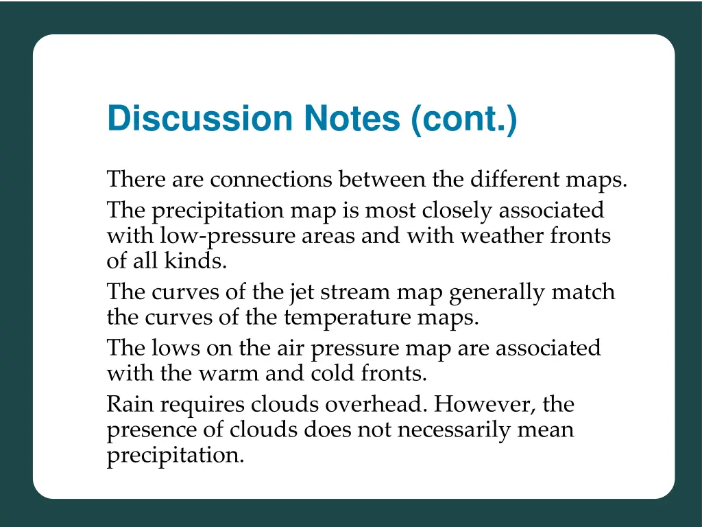 discussion notes cont 6