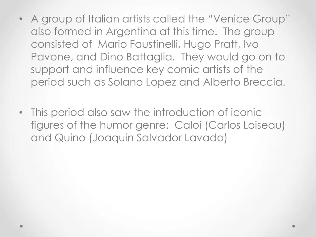 a group of italian artists called the venice