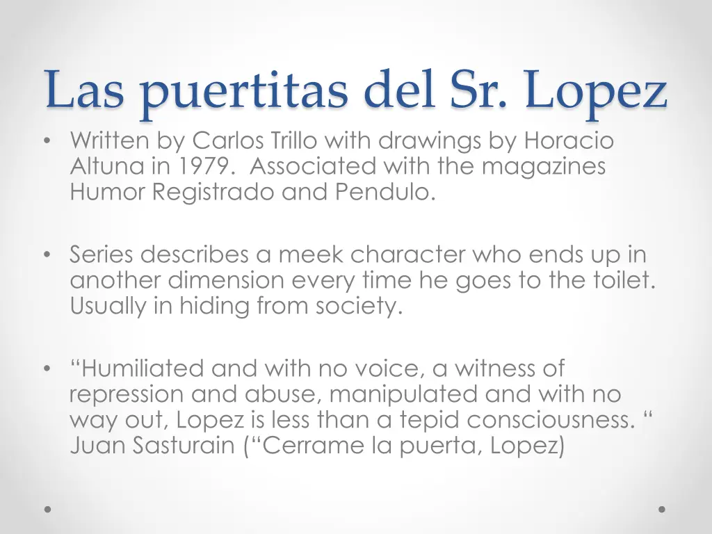 las puertitas del sr lopez written by carlos