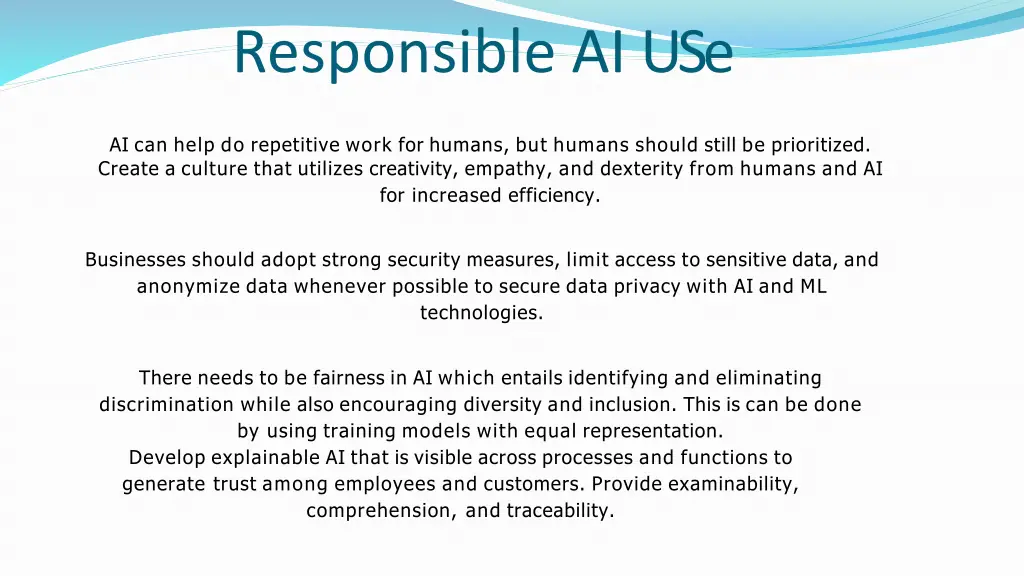 responsible ai use