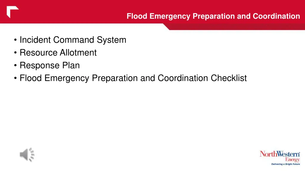 flood emergency preparation and coordination