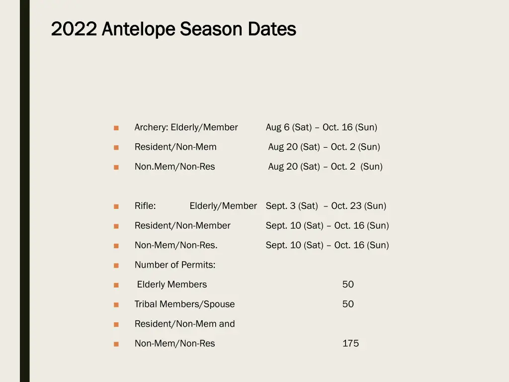 2022 antelope season dates 2022 antelope season