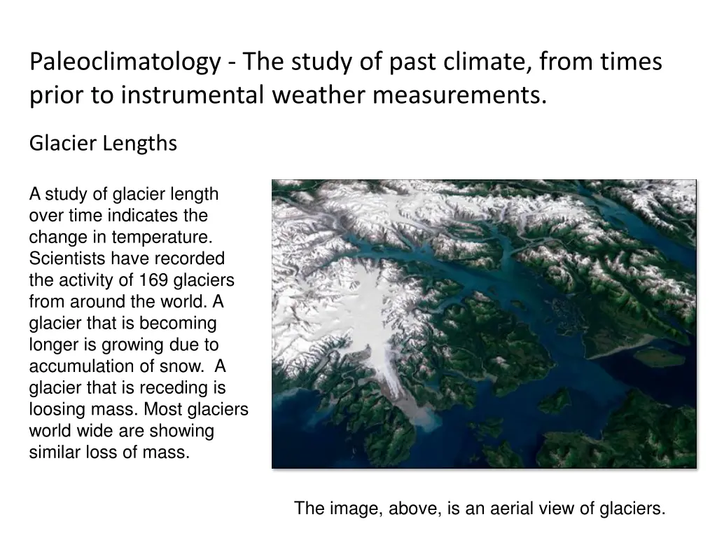 paleoclimatology the study of past climate from 5