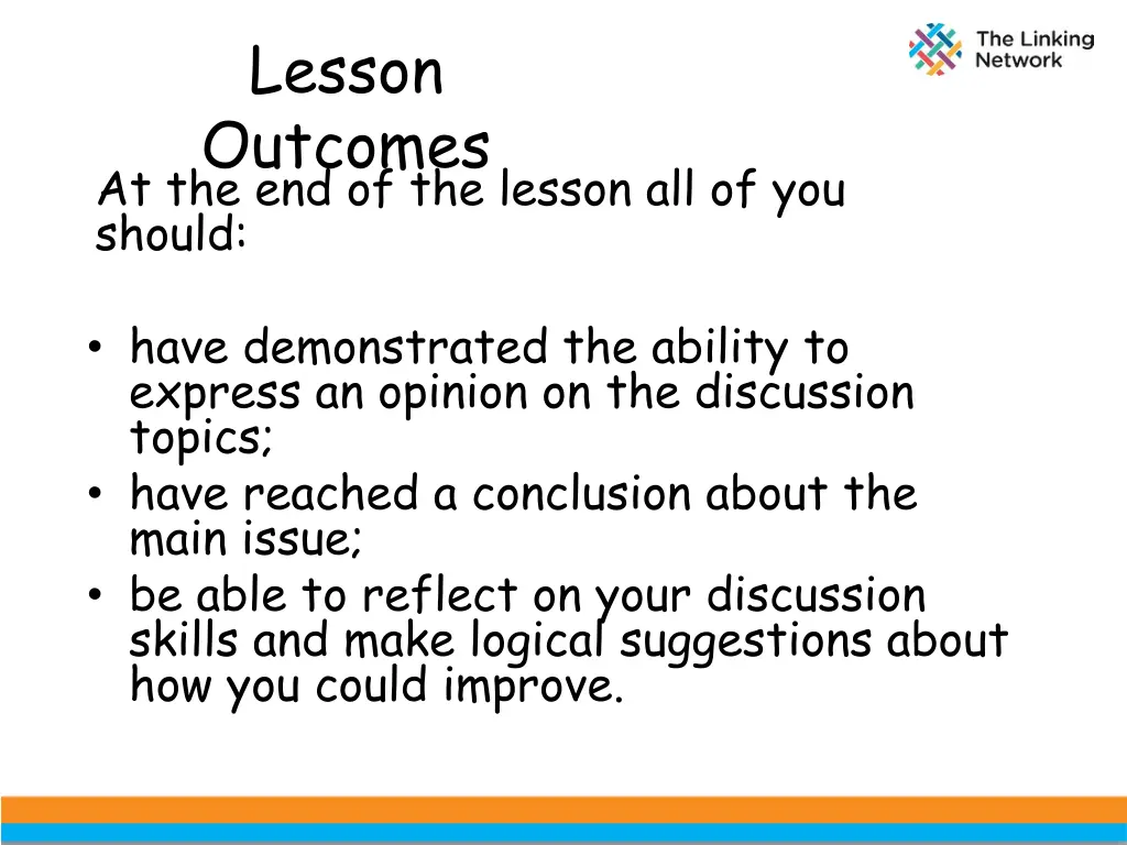 lesson outcomes at the end of the lesson