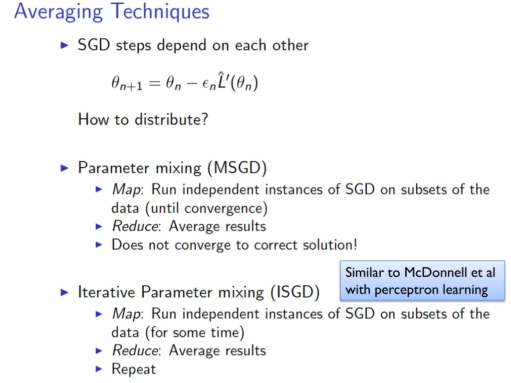 similar to mcdonnell et al with perceptron