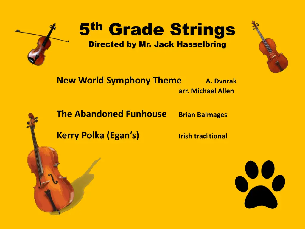 5 th grade strings directed by mr jack hasselbring