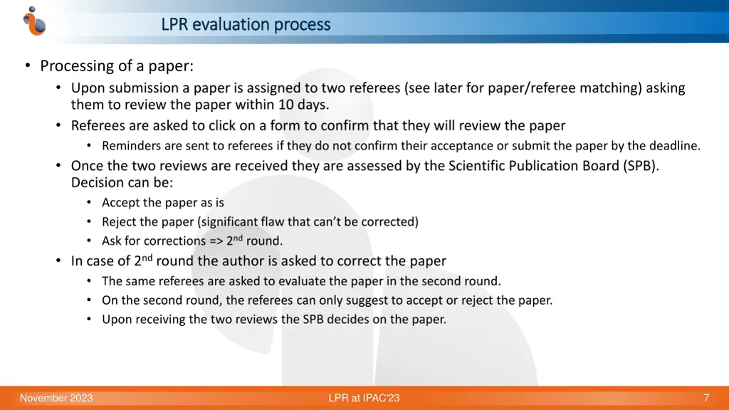 lpr lpr evaluation evaluation process