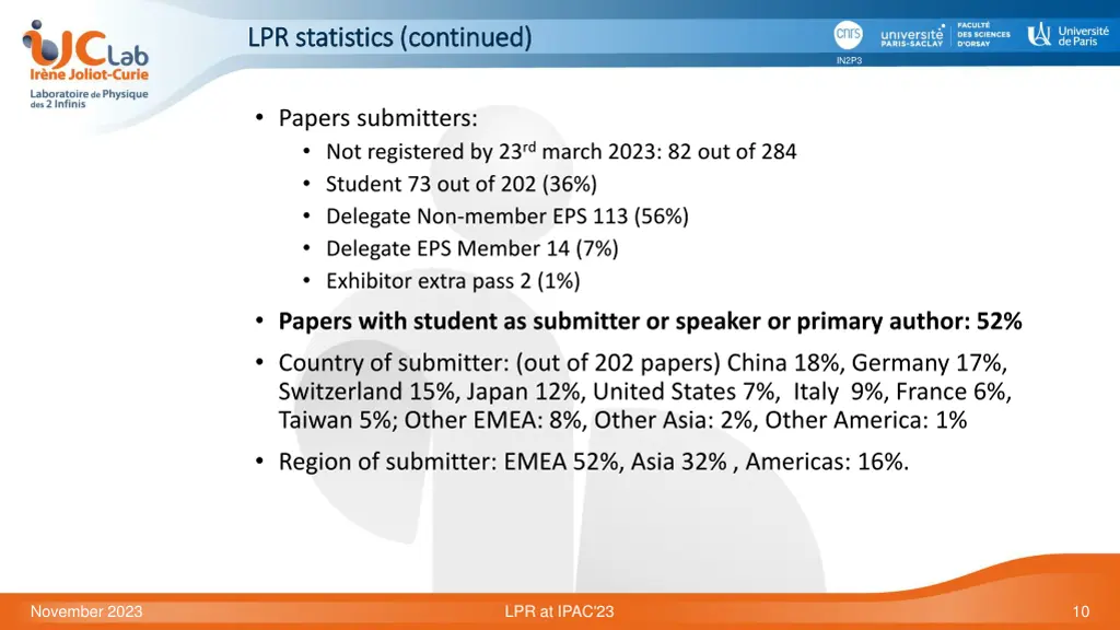 lpr statistics continued lpr statistics continued