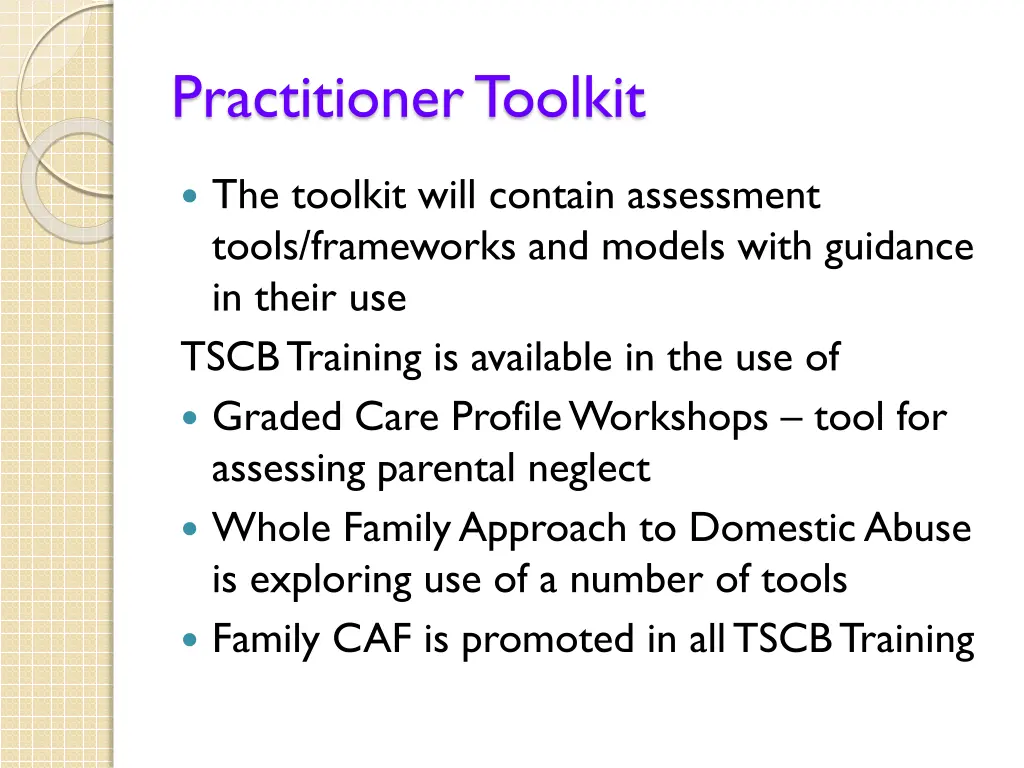 practitioner toolkit 1