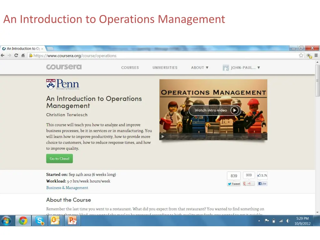 an introduction to operations management